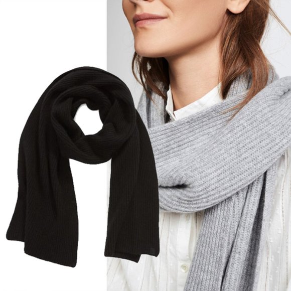 NWT Rag And Bone Ace Cashmere Scarf BLACK $295